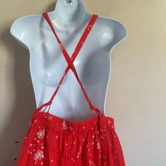 Free People Sweet In The Streets Orange Jumpsuit XS - Picture 8 of 13